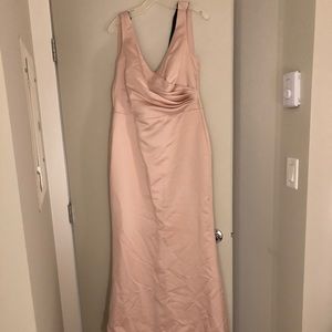 Vera Wang Formal Dress - Blush with Black Bow